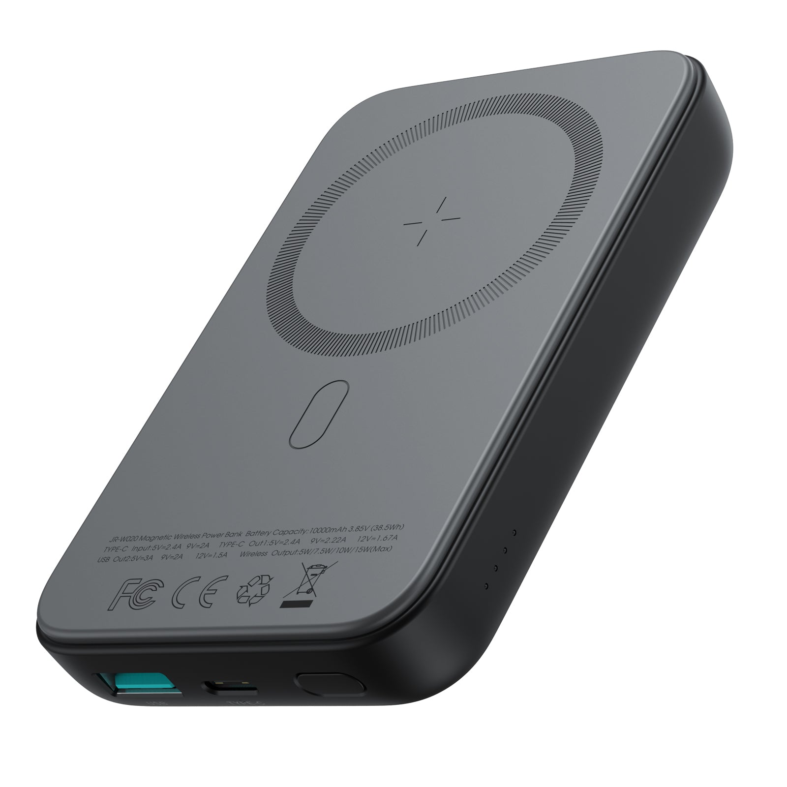 Joyroom JR-W020 10000mAh Wireless Power Bank 20W Fast Charging – Black