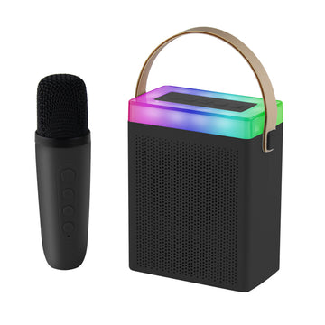 Kisonli G22 Mini Bluetooth Portable Karaoke Speaker with Wireless Handheld Microphone