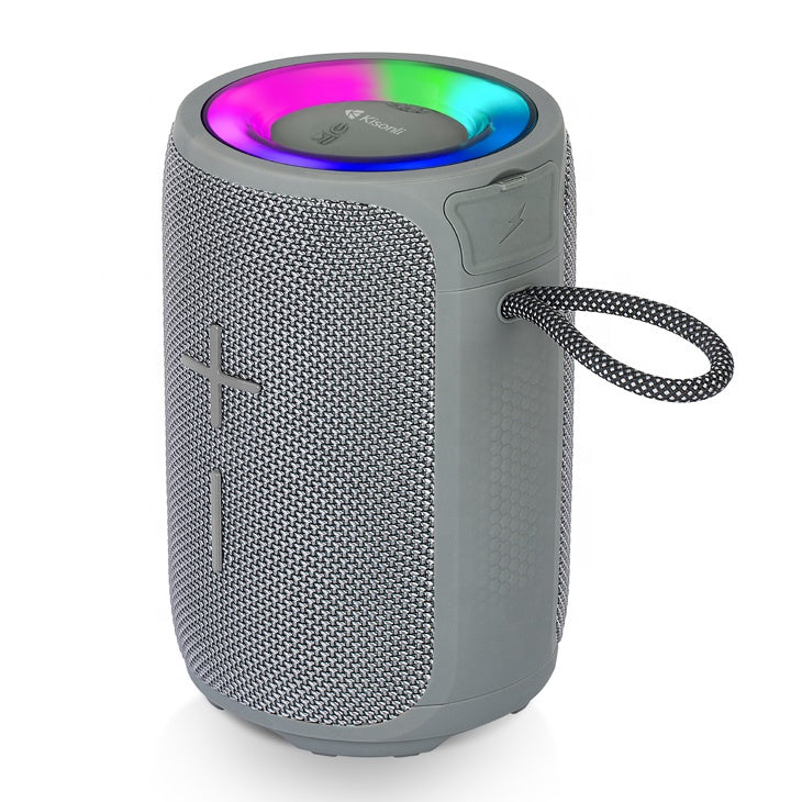 Kisonli Q23 12W Super Bass Wireless Bluetooth Speaker with RGB Lighting