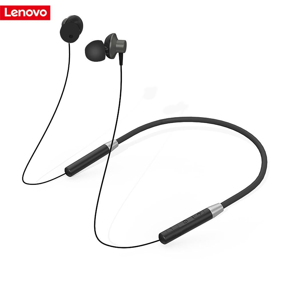 Lenovo HE05 Original Neckband Bluetooth Headphones – Magnetic Earbuds, Deep Bass, Long Battery Life