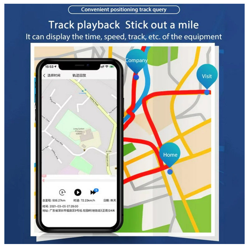 GF09 Mini GPS Tracker – Real-Time Tracking, Compact Design, Lifetime Location Monitoring