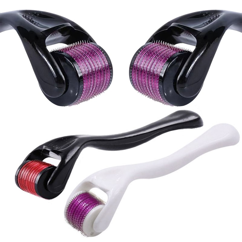 540 Derma Roller – Microneedle Roller for Hair Growth, Beard Care & Facial Skin Rejuvenation