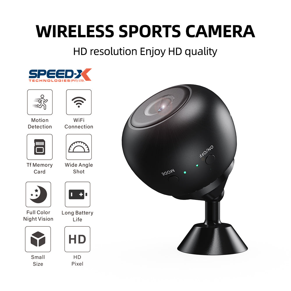 A10 Mini WiFi Camera – 1080P HD 2MP Wireless Security Cam with PIX-LINK App