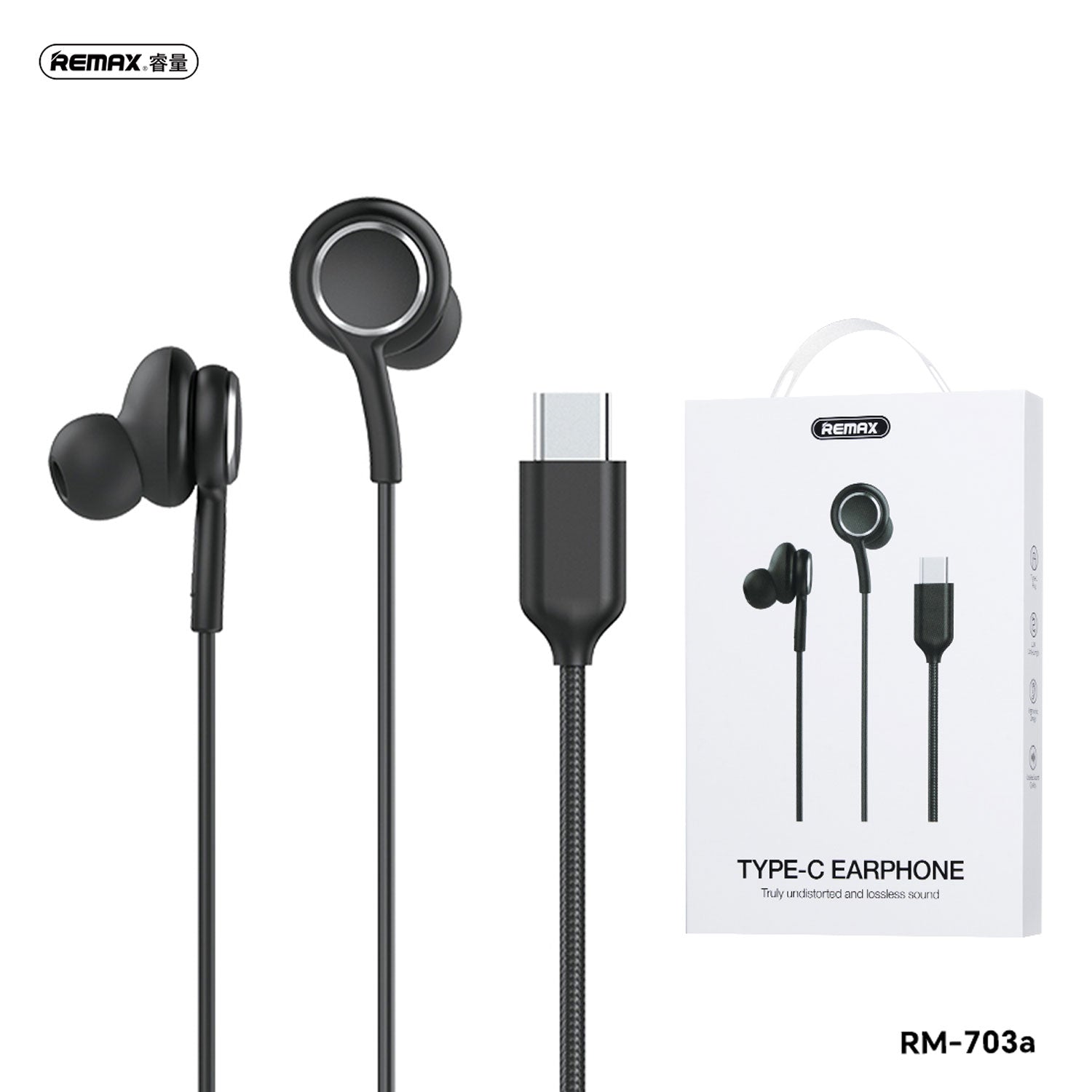 REMAX RM-703A Type-C Lightweight Handsfree Earphones