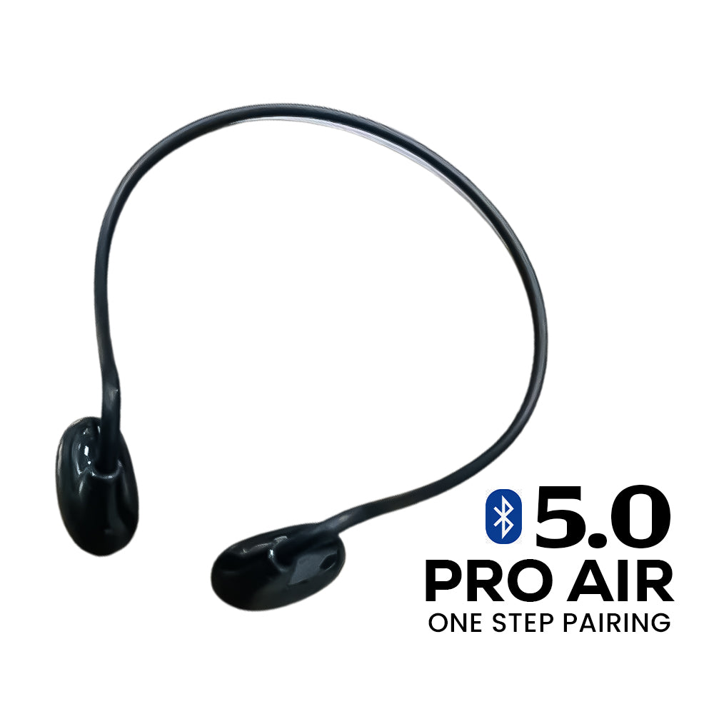 Pro Air Wireless Neckband Earphones – Black | Bluetooth Neck Hanging Headset