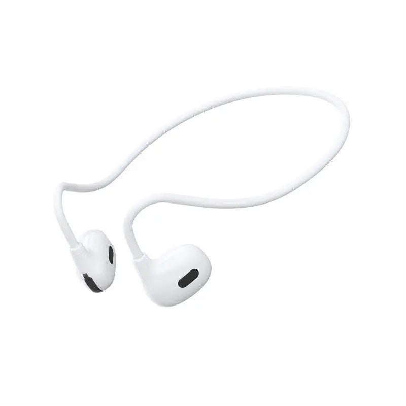 Pro Air Wireless Neckband Earphones – White | Bluetooth Neck Hanging Design