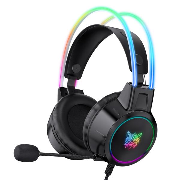 ONIKUMA X15 PRO RGB Gaming Headset with Mic – 3.5mm Wired, Stereo Surround Sound, Durable Head Beam