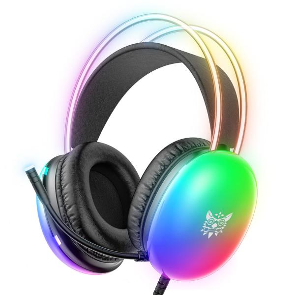 ONIKUMA X25 PRO RGB Gaming Headset – 3.5mm Wired Stereo Surround with Mic – Black