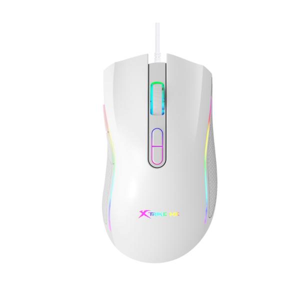 XTRIKE ME GM-314 BK Wired Gaming Mouse White - Precision and Comfort for Gamers