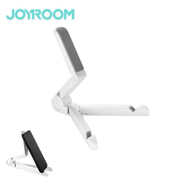 JOYROOM ZS120 Foldable Desktop Tablet & Phone Holder – White | Adjustable Stand for Devices up to 12"
