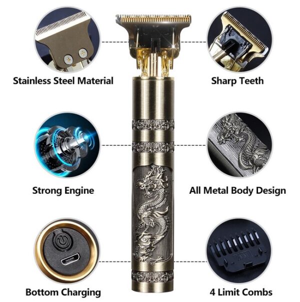 T9 Trimmer Plastic Body | Electric Shaver Man Cordless Hair Beard Trimmer For Men Haircut Shaving Machine Tools Barber Accessories | Hair Trimmer