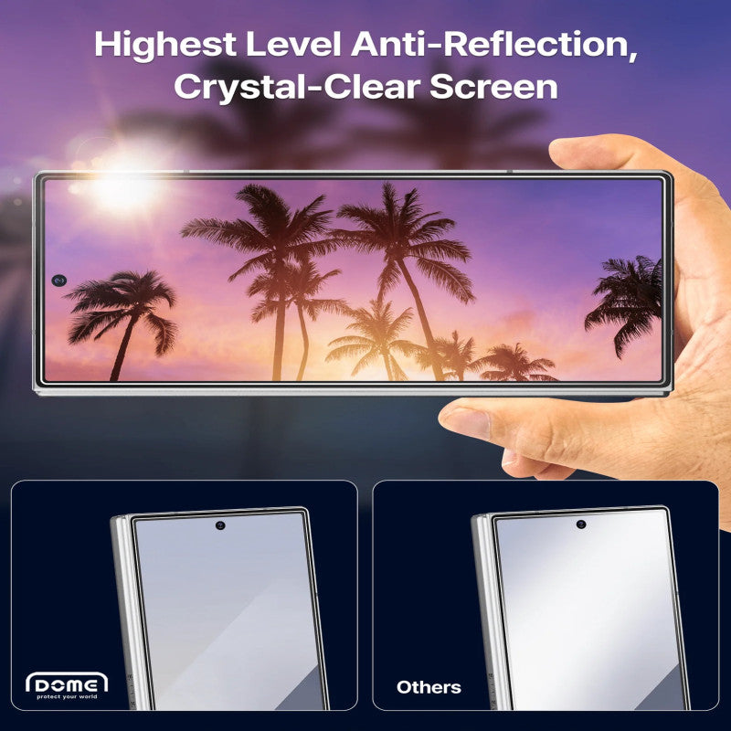 Samsung Galaxy Z Fold 7 Whitestone Dome EZ AR Clear Glass Screen Protector – 2 Pack