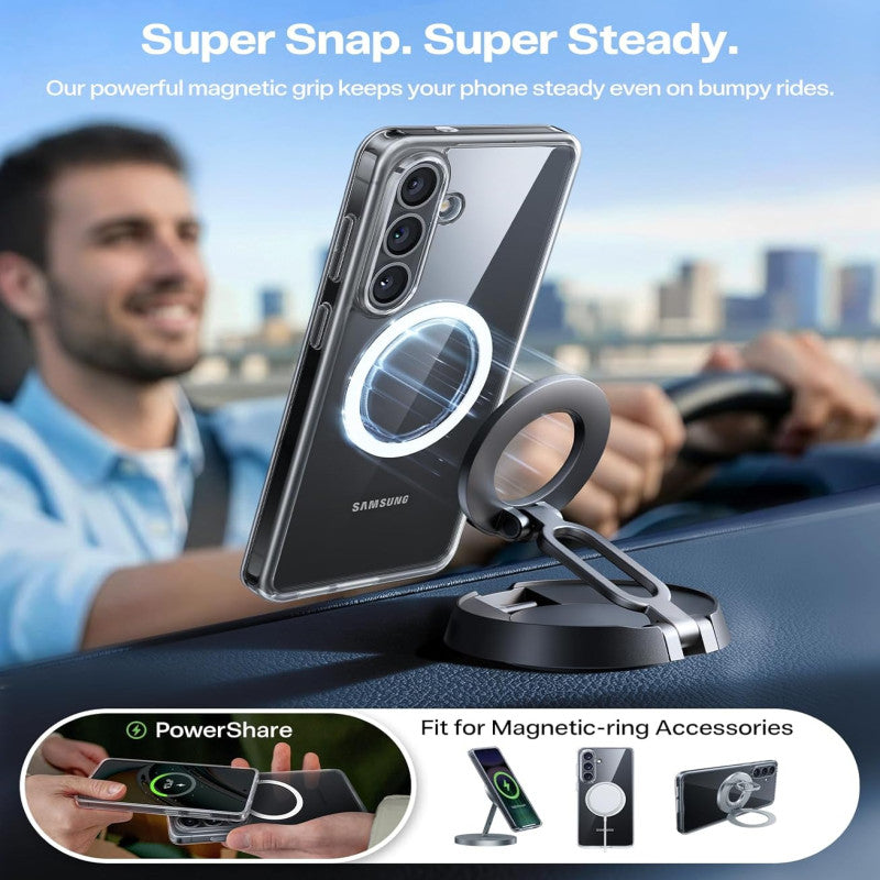 Torras Guardian Magnetic (MagSafe Compatible) Series Phone Case for Samsung Galaxy S26 - Clear