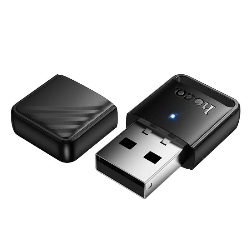 HOCO Mini Portable USB Bluetooth 5.4 Adapter for Data Transfer Up to 4 Mbps - UA42 - Black