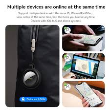 HOCO Smart Tracker Tag Anto Lost Device GPS Built-In with iOS/Android Find My App Support - E100