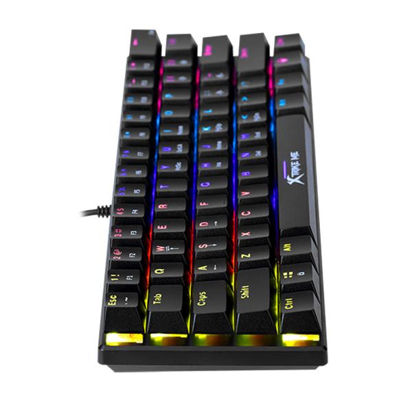 XTRIKE ME GK-916 61-Key Mechanical Gaming Keyboard – Rainbow Switch with 11 Lighting Modes