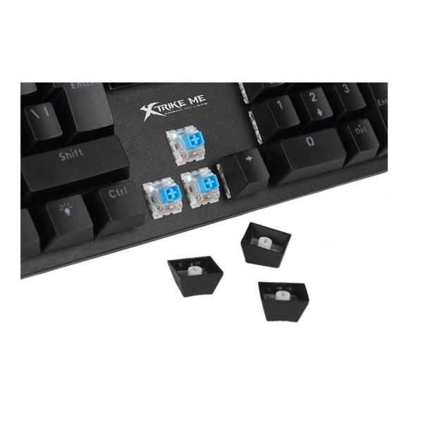 XTRIKE ME GK-916 61-Key Mechanical Gaming Keyboard – Rainbow Switch with 11 Lighting Modes