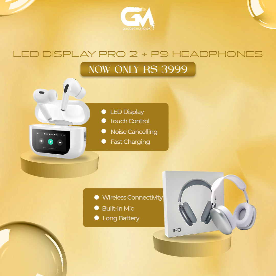 Led Display Pro 2 + P9 Headphones - Bundle 3