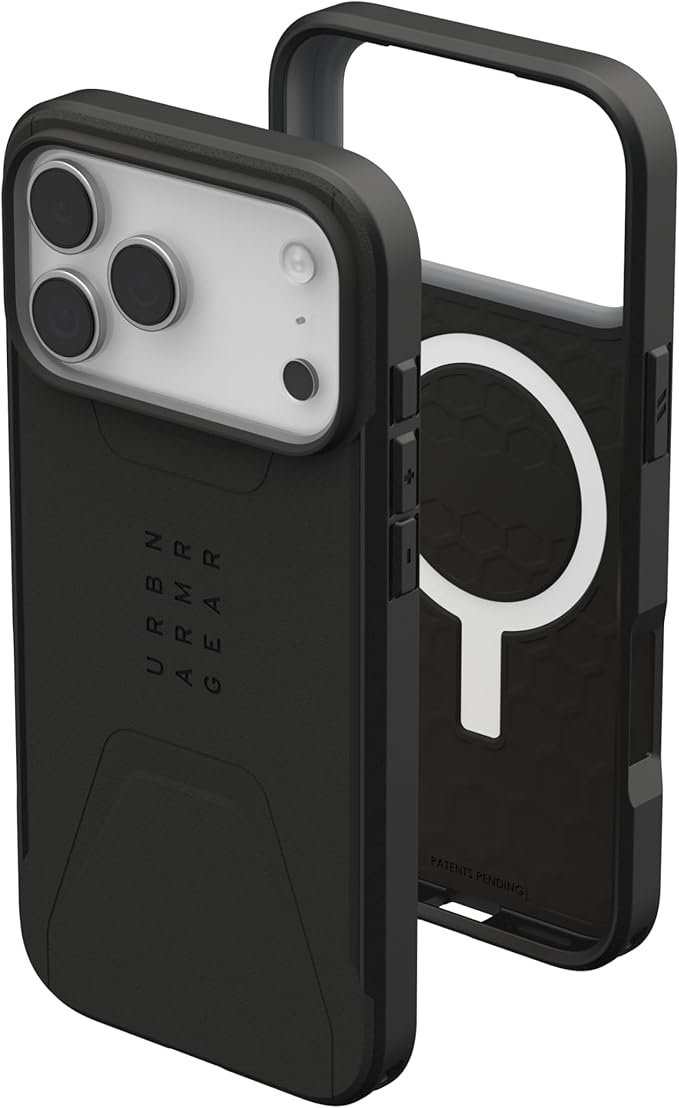 UAG iPhone 17 Pro Civilian Series Case – Rugged Black Protection