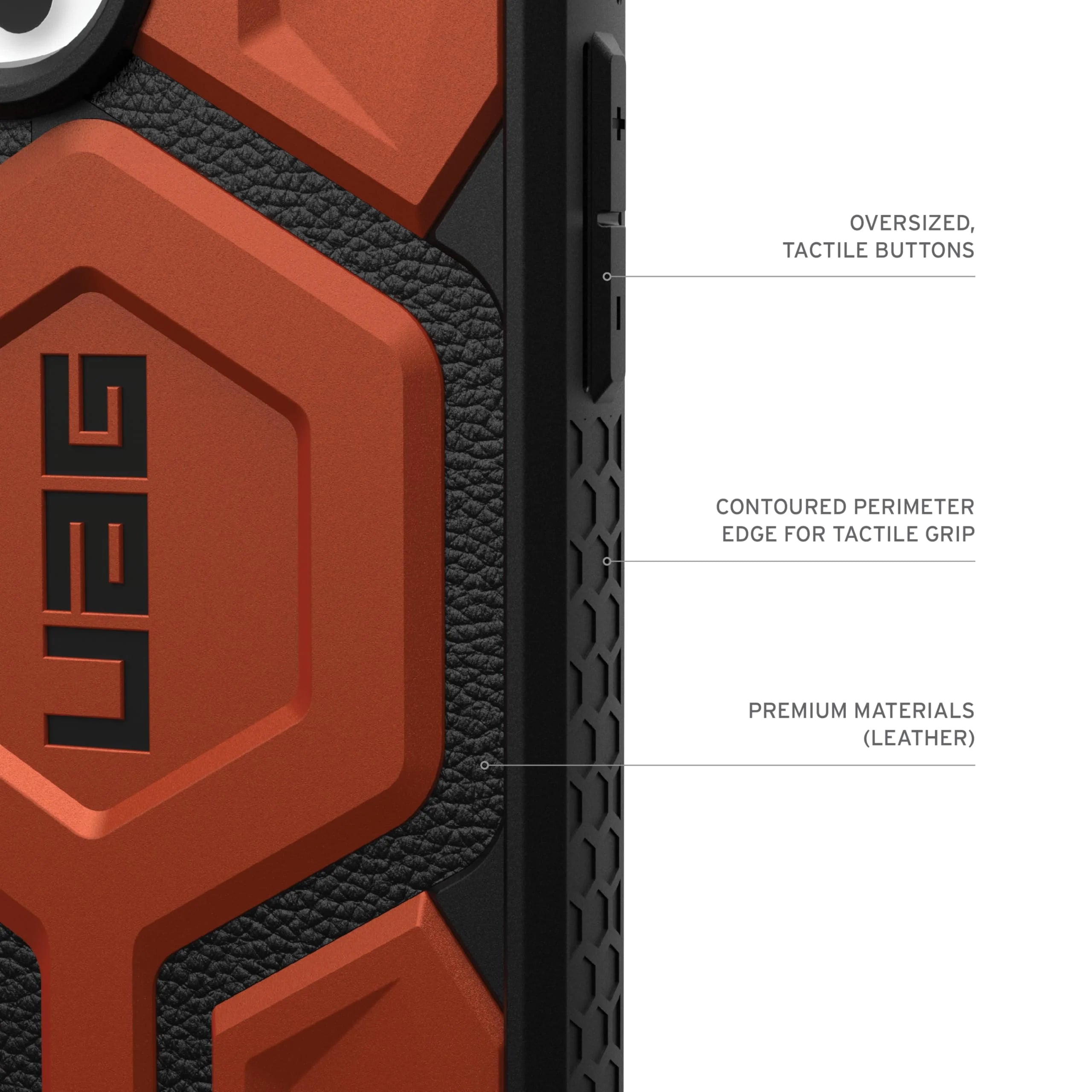 UAG Monarch Pro MagSafe Compatible Phone Case for iPhone 16 Pro Max - Rust