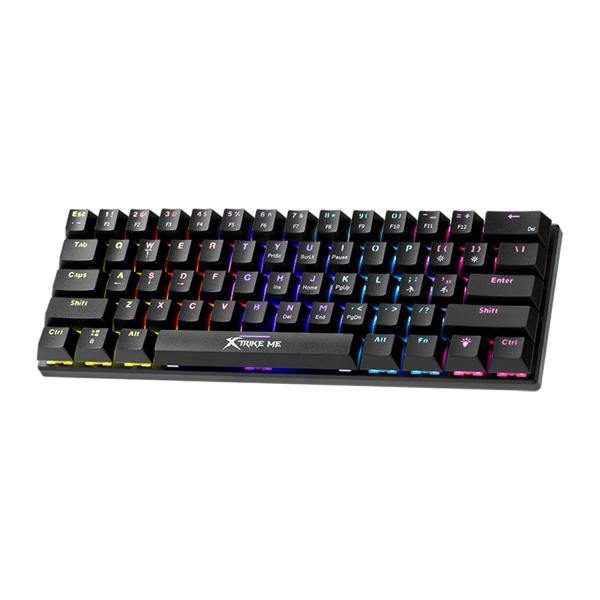 XTRIKE ME GK-916 61-Key Mechanical Gaming Keyboard – Rainbow Switch with 11 Lighting Modes