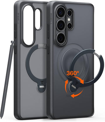 TORRAS Ostand Q3 Air Series Phone Case for Samsung Galaxy S26 Ultra - Shadow Black