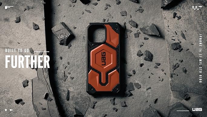 UAG Monarch Pro MagSafe Compatible Phone Case for iPhone 16 Pro Max - Rust