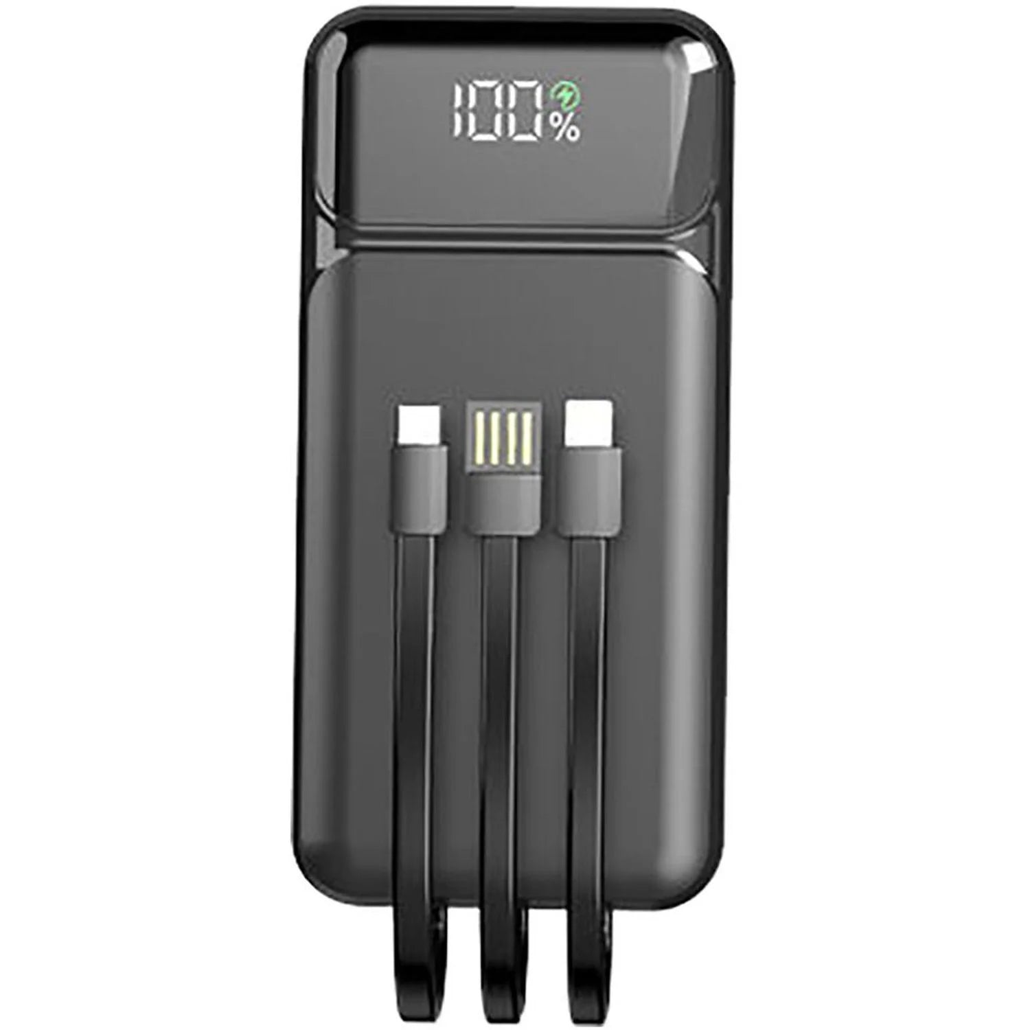 ASPOR A316 20000mAh Power Bank – 22.5W High-Speed Fast Charging with Built-in Cable (Black)