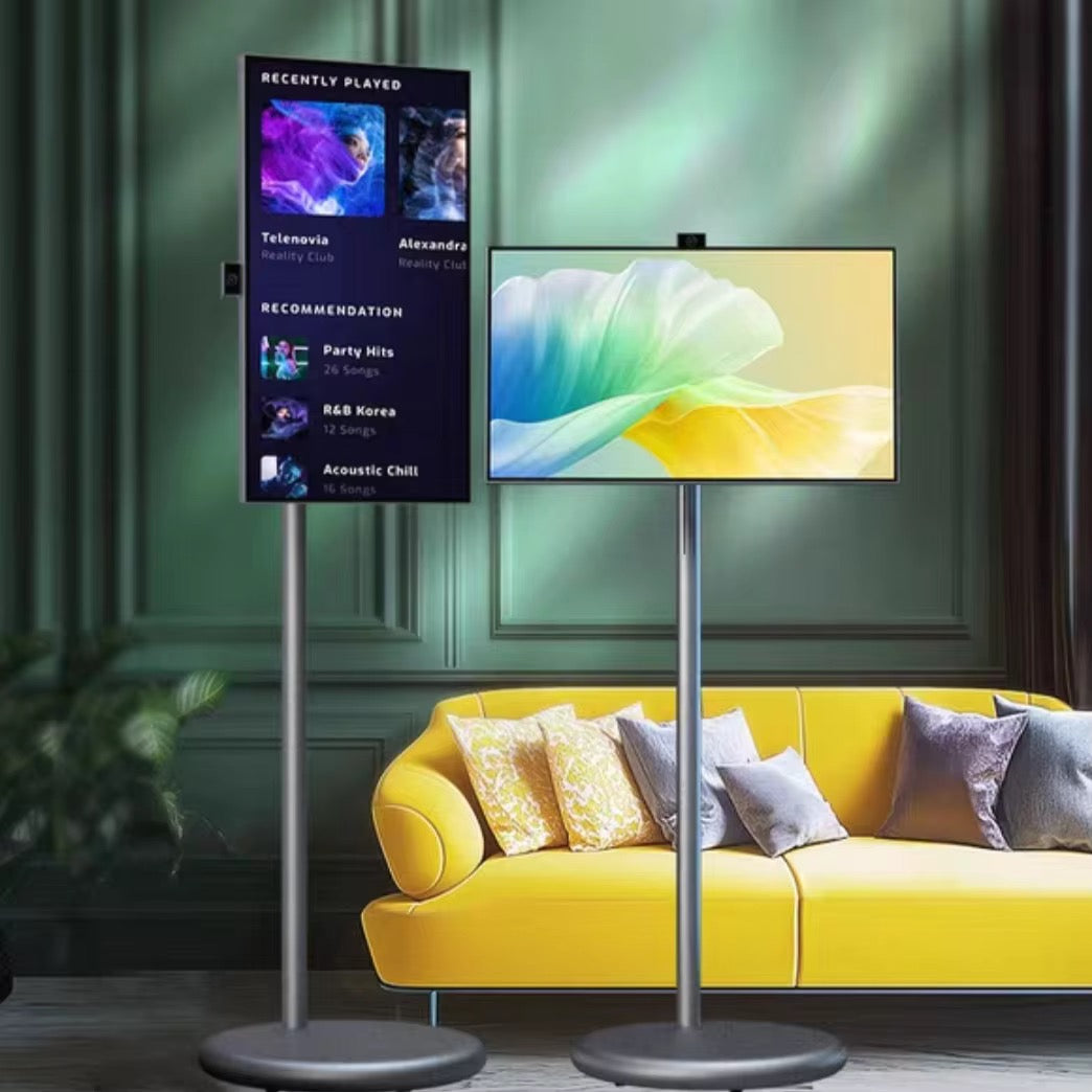 32” Rotatable Smart Touch Screen Display with WiFi & Floor Stand Ultra Thin Full HD IPS