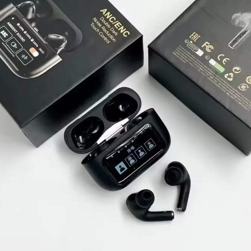 A9 Pro 2+ ANC/ENC LED Touch Display Premium Quality With Noise Cancellation