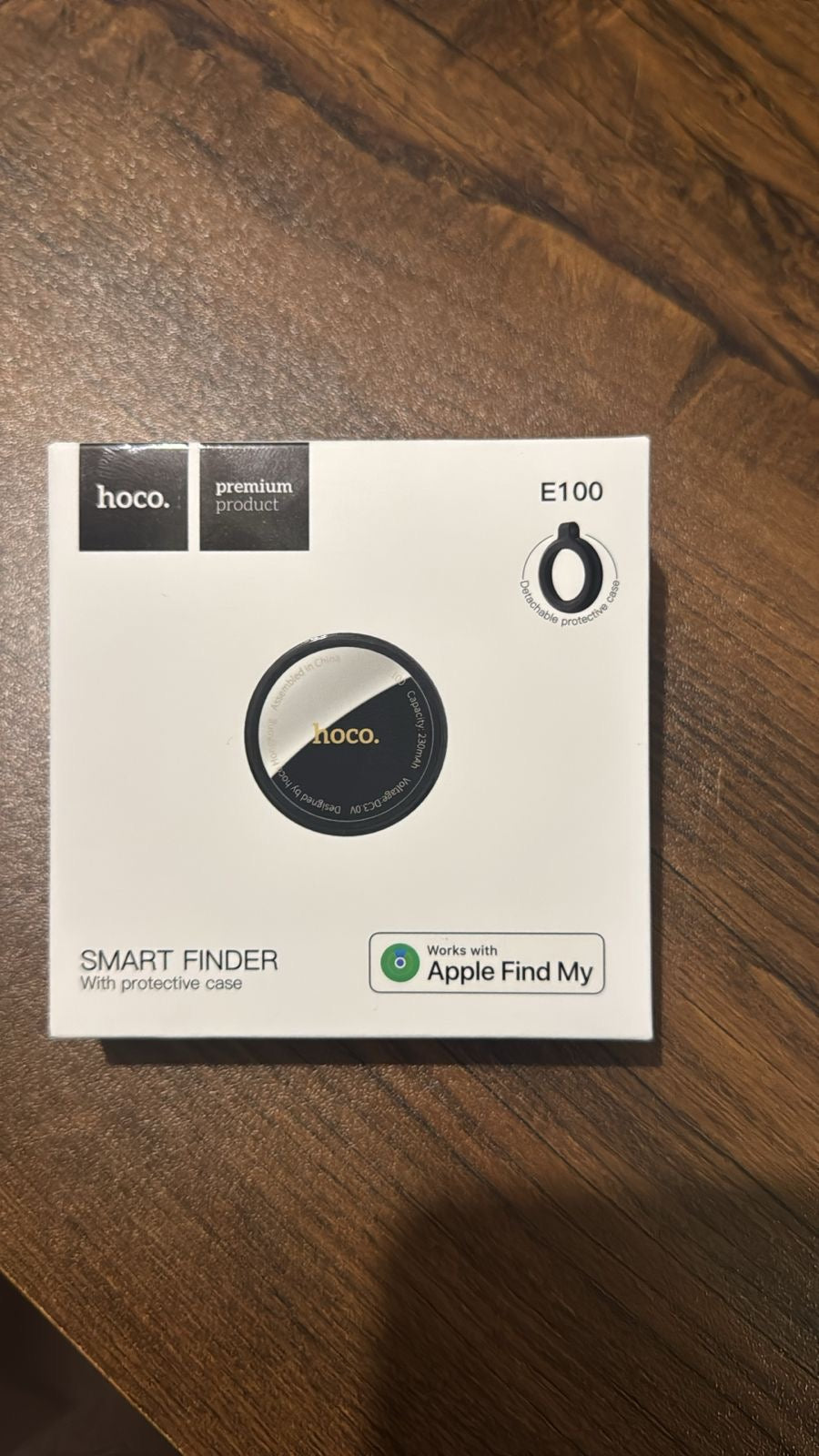 HOCO Smart Tracker Tag Anto Lost Device GPS Built-In with iOS/Android Find My App Support - E100