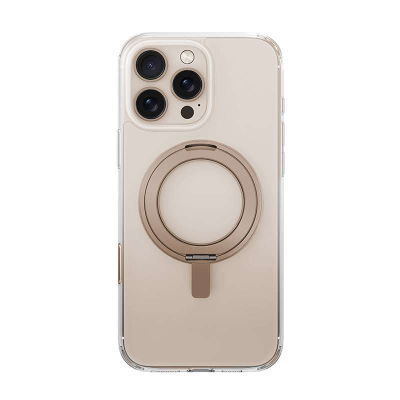 UNIQ Swivix MagSafe Compatible Phone Case for iPhone 16 Pro Max – Gold