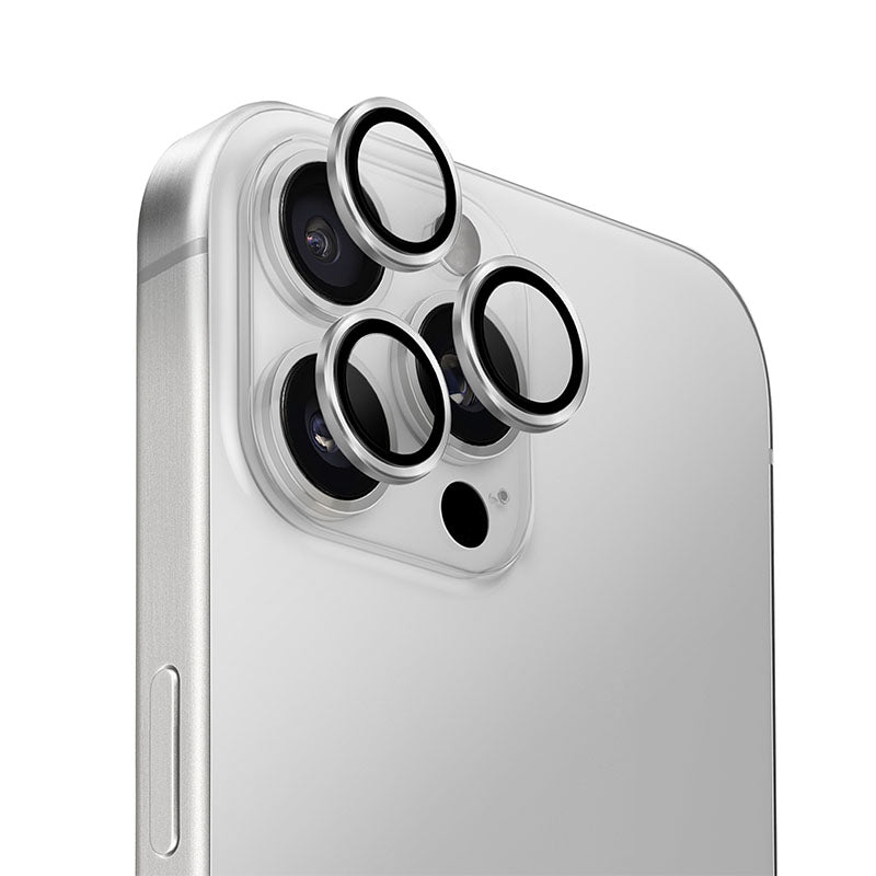 Uniq Optix Aluminium Camera Lens Protector for iPhone 16 Pro / 16 Pro Max – Silver
