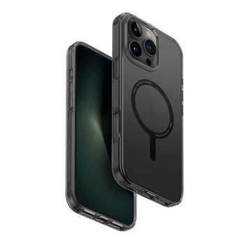 Uniq Clario MagClick MagSafe Charging Compatible Phone Case for iPhone 16 Pro Max – Smoke