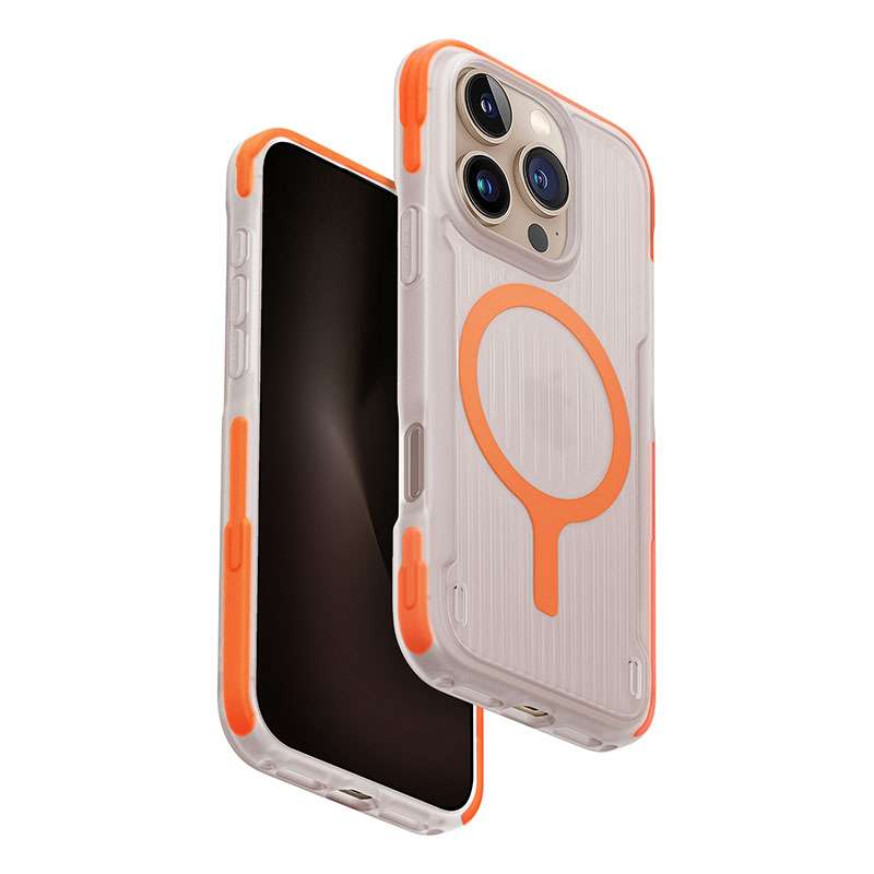 UNIQ Combat Active MagSafe Compatible Phone Case for iPhone 16 Pro Max - Orange