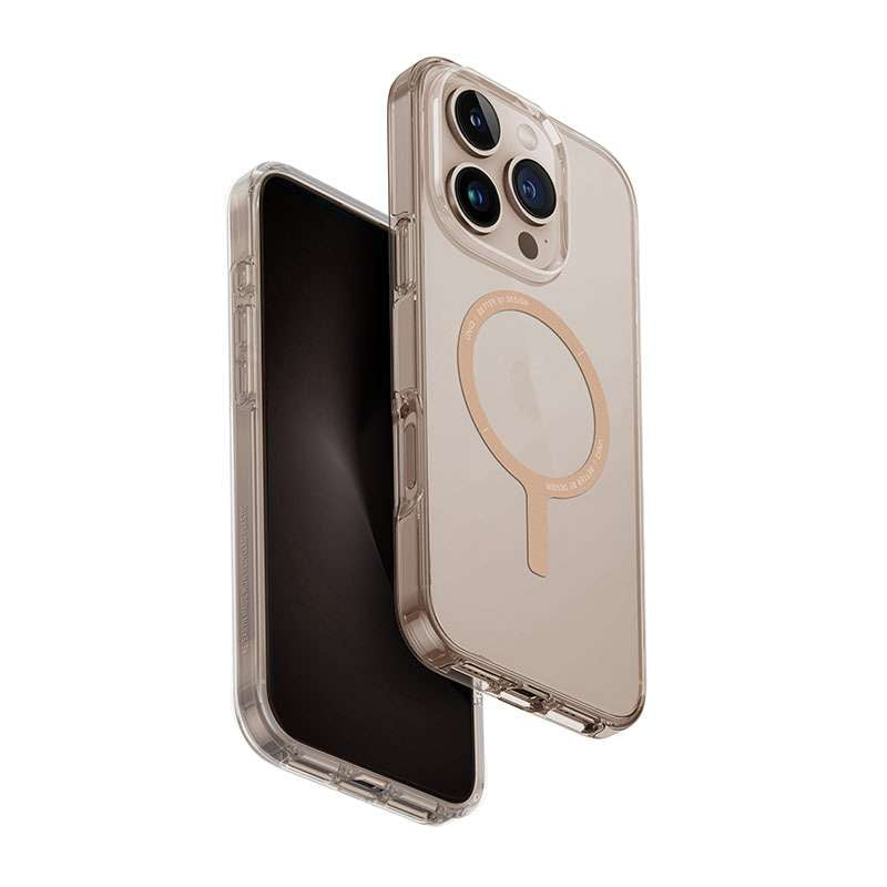 UNIQ Swivix MagSafe Compatible Phone Case for iPhone 16 Pro Max – Gold