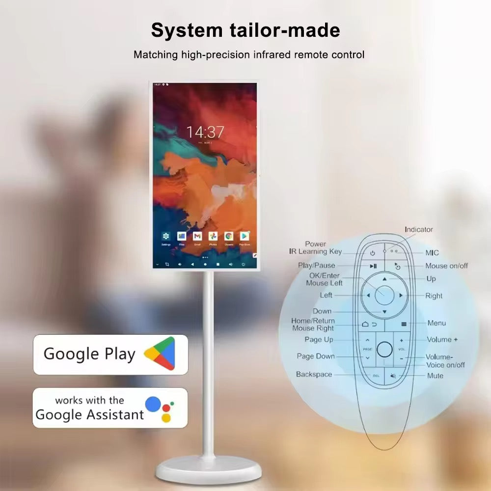 32” Rotatable Smart Touch Screen Display with WiFi & Floor Stand Ultra Thin Full HD IPS