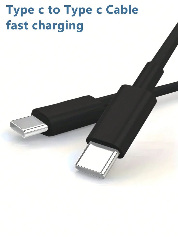 Type C to C Cable Samsung Black Cable