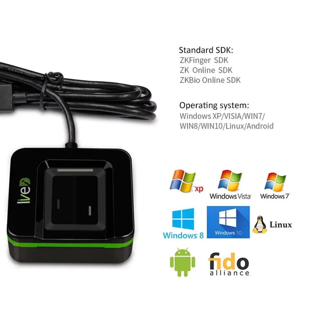 ZKT LIVE20R High-Performance Fingerprint Reader – Multi-Platform Biometric Scanner