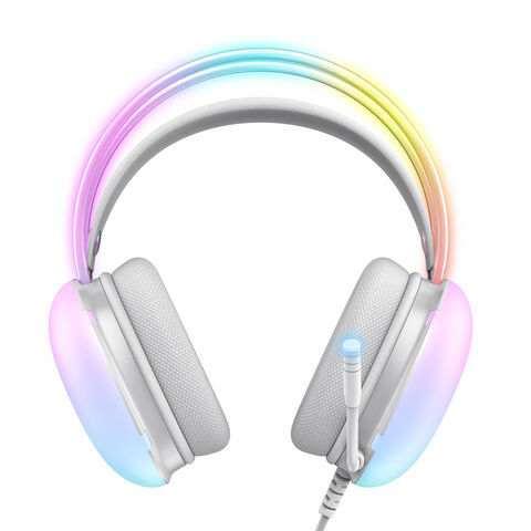 ONIKUMA X25 PRO RGB Gaming Headset – 3.5mm Wired Stereo Surround with Mic – White