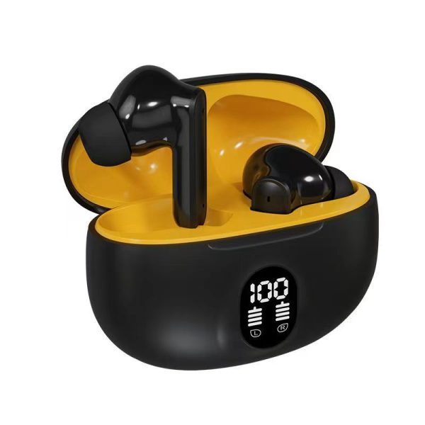 Wireless Bluetooth Earbuds with LED Display | In-Ear Stereo Headphones with Mic | Type-C Fast Charging | Bluetooth 5.3 | Compatible with Android & iPhone