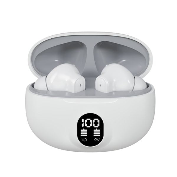 Wireless Bluetooth Earbuds with LED Display | In-Ear Stereo Headphones with Mic | Type-C Fast Charging | Bluetooth 5.3 | Compatible with Android & iPhone