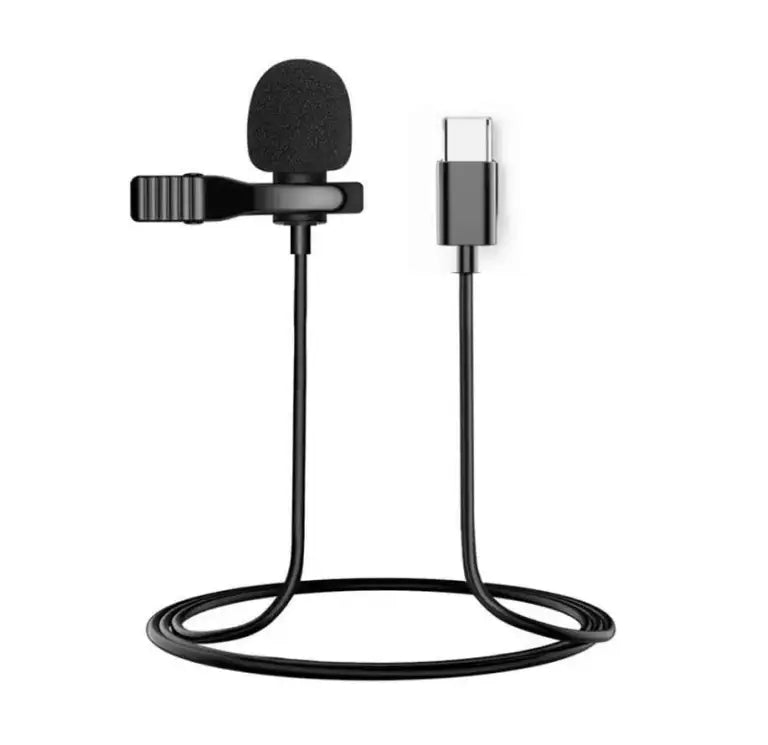 JMARY MC-R2 Type-C Lavalier Microphone – Clip-On Mic for Android & USB-C Devices