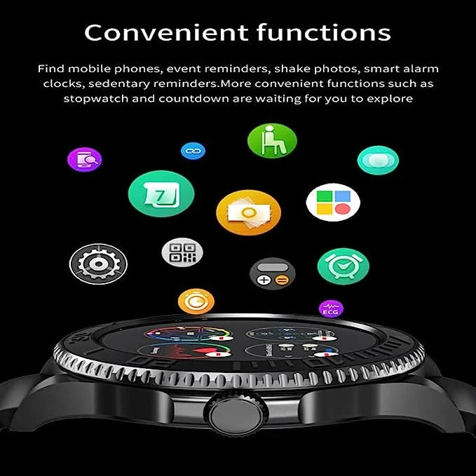 RLX JS9 Sport Smartwatch Bracelet – Heart Rate & SpO₂ Monitor, Bluetooth Call, NFC, Message Alerts – WearFit Pro App Compatible