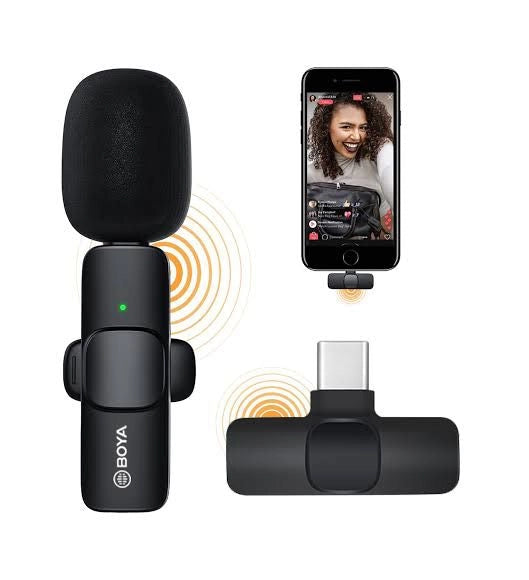 Boy-A BY-MW3 Wireless Microphone For iPhone & Android Type-C User