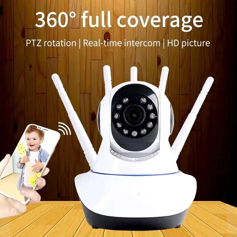 SPEED-X CA-Q5-5 WiFi Camera – 5-Antenna 2MP 1080P Full HD Night Vision with V380 Pro App