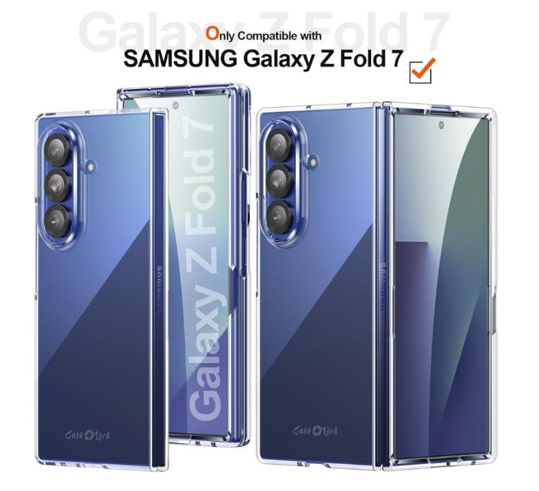 Samsung Galaxy Fold7 Ultra Clear Transparent Shockproof Hard TPU Case by Case Lord