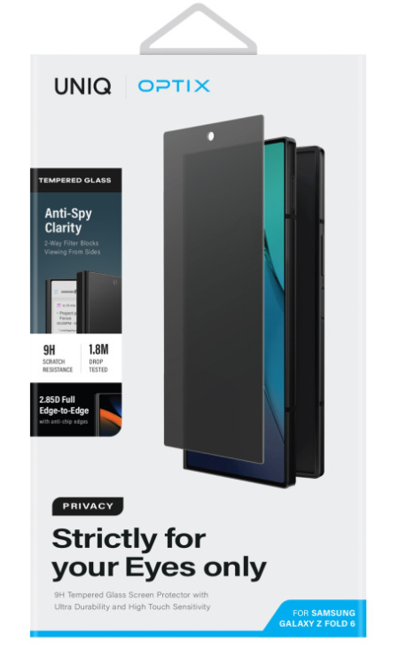 UNIQ Optix Privacy Glass Screen Protector for Samsung Galaxy Z Fold 7