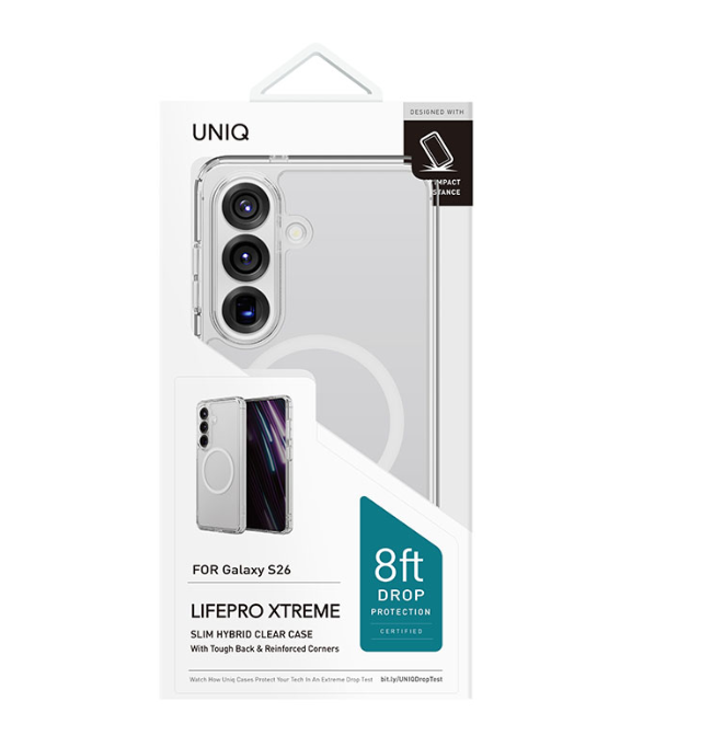 Uniq LifePro Xtreme MagSafe Compatible Phone Case for Samsung Galaxy S26 Series - Clear