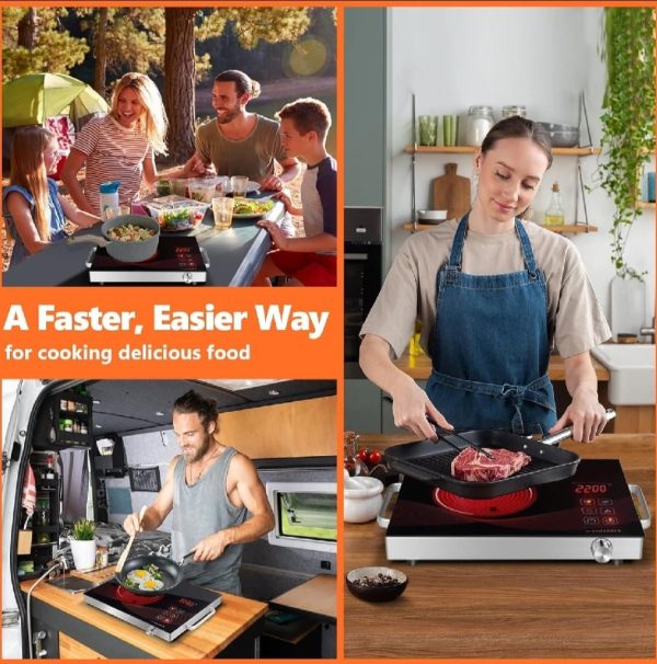 Infrared Cooker & Hot Plate – 3500W Multifunction Electric Stove with Digital Display | Portable Cooking Surface – Random Color